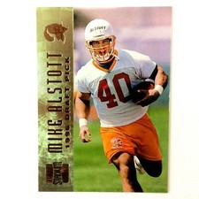 Mike Alstott 1996 Topps Stadium Club Rookie Card #144 NFL Tampa Bay Buccaneers . rookie card picture
