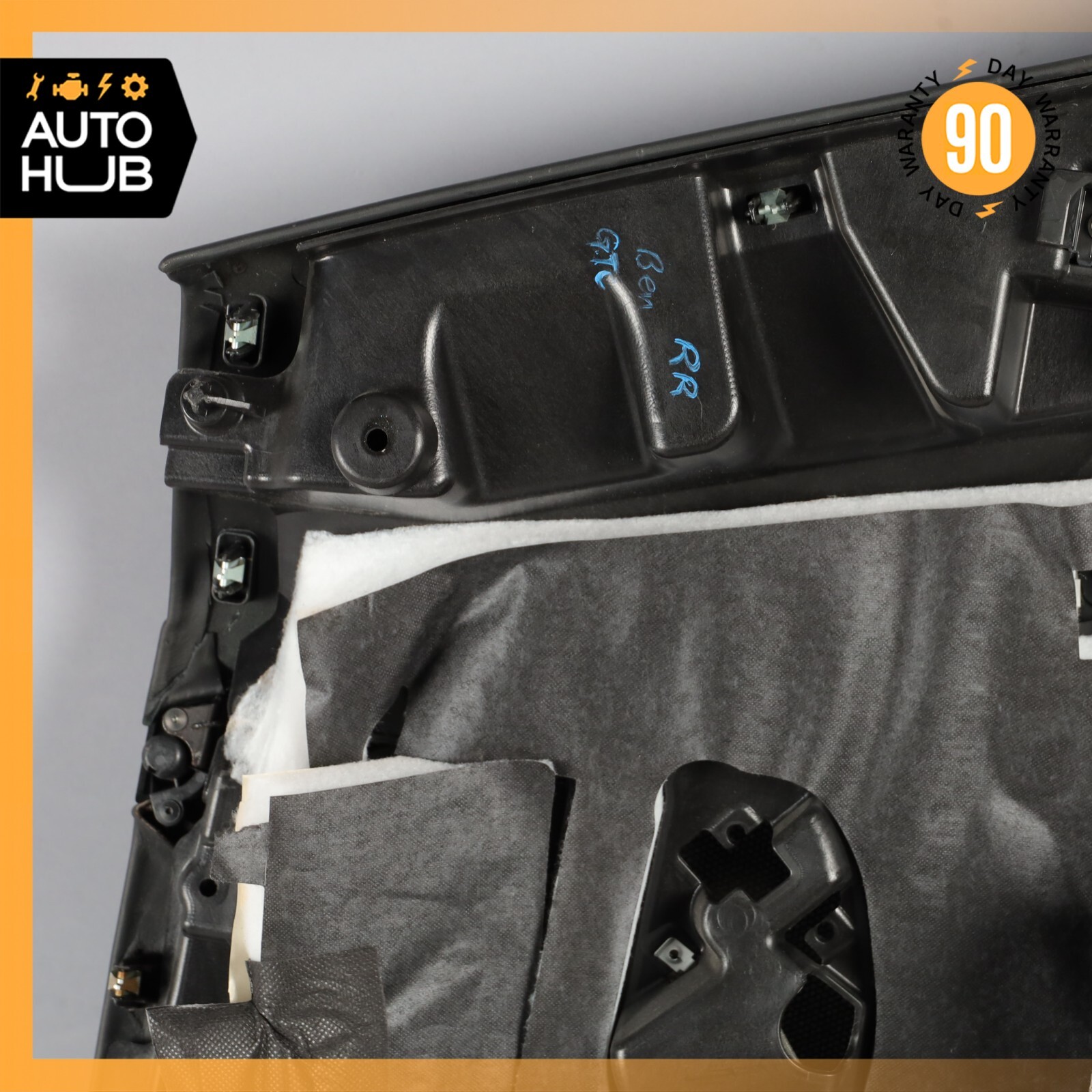 2011 Bentley Continental GTC Rear Right Side Interior Door Panel Black OEM 59k
