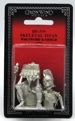 Ral Partha DF-599 Skeletal Titan with Sword & Shield (Monsters) Skeleton Giant 