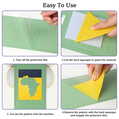 8Pack Cutting Mats for Cricut Joy 30.5x11.4 cm Self-Adhesive Cutting Mat Plotter - Picture 5 of 8