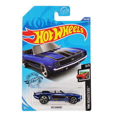 HOT WHEELS '69 Camaro Blue Car HW Roadsters Convertible