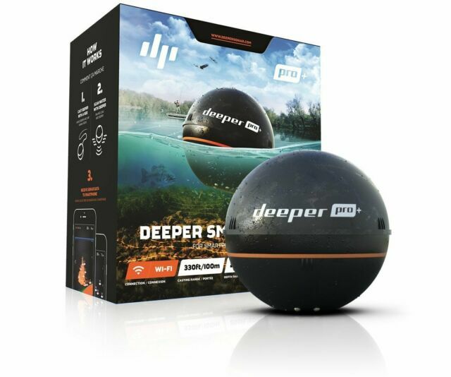 Deeper DP1H10S10 Pro GPS Wi-fi Wireless Smart Sonar Fish FInder | eBay