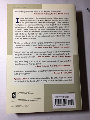 One World, Ready or Not : The Manic Logic of Global Capitalism by Wm. Greider - Picture 3 of 12