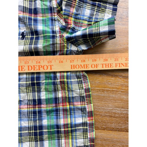 Ralph Lauren Plaid Button Down Shirt Short Sleeve Casual Top Kids Large - Picture 5 of 5