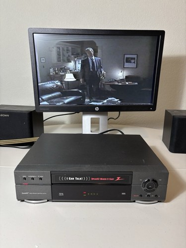 Zenith VCR VHS SpeakEZ VRC420 Hi-Fi Stereo Video Recorder Tested & Works