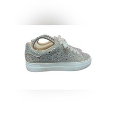 BETSEY JOHNSON Sidny Ivory Pearl Rhinestone Platform Sneakers Sz 9