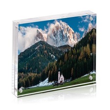 BP4U 8x 10 Acrylic Picture Frames, Desktop Magnetic Photo Frames for Tabletop