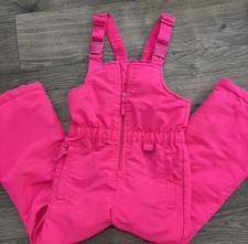 Robuck & Co Hot Pink Insulated Snow Bib Overalls Adjustable Straps