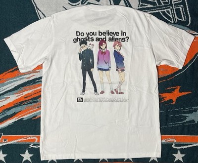 UNIQLO Dan Da Dan UT Graphic T-Shirt  White Momo Okarun Aira Turbo Granny Sz XL