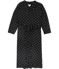 Charter Club Womens Belted Fit & Flare Dress, Black, Plus Size, 2X