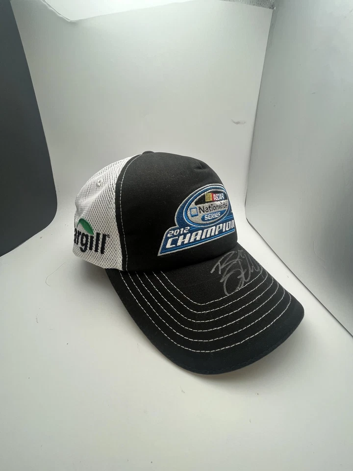 Gorra NASCAR Nationwide Series Snap Back 2012 Champion para hombre negra blanca carreras Foto 2 de 3
