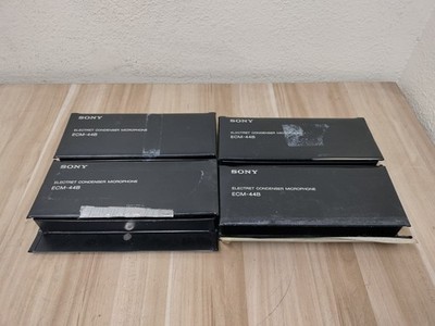 LOT OF 4 - Sony ECM-44B Electret Condenser Omnidirectional Lavalier Microphone