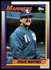 Edgar Martinez 1990 Topps #148 Mariners MLB READ FREE SHIPPING AutographDen