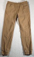 Levi s Unisex Joggers Elastic Waist Drawstring Tan 98 Cotton XL 13-15 yrs