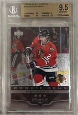 2005-06 UD Black Diamond #151 Duncan Keith Triple Rookie Gems BGS 9.5 2 x 10’s