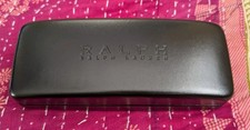 RALPH LAUREN BLACK AUTHENTIC EYEGLASSES SUNGLASSES HARD CLAM SHELL CASE CLOTH