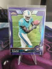 DeVante Parker 2015 Topps Chrome Purple Refractor Rookie #103 Miami Dolphins 