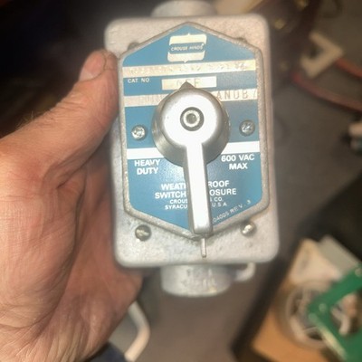 CROUSE-HINDS MC21274 Watertight Selector Switch Run /Off / Standby