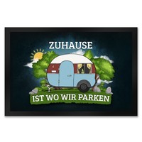 Zuhause Ist Wo Wir Parken FußMatte XXL Mit Camping Motiv FußMatte Fussmatte