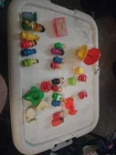 VTG Fisher Price Little People Lot 16 Figures & Accessories Sesame Street Wooden