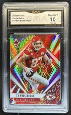 2020 Panini Phoenix Travis Kelce Fire Burst #47 Chiefs GMA 10