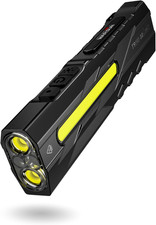 Rechargeable EDC Flashlight   1500 Lumen Compact LED Pocket Flashlight with Magn