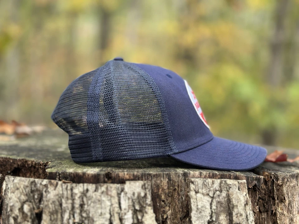 🇯🇵 Chapéu Caminhoneiro Patagonia Chiba Japão Patch - Azul Marinho - 2012 - Imagem 3 de 4