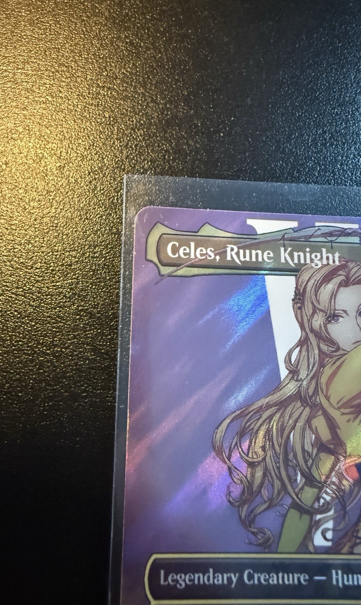 Celes, Rune Knight (Borderless) (Surge Foil) Commander
