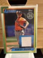 2025 Topps Series 1 Hunter Brown Relic #T90R-HBR Astros 35th Anniversary