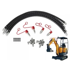 ROR 2 Three Way Diverter Valves 1-2 ton Chinese Mini Excavator w/ Quick Connects