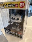 Funko POP! Mickey Mouse 457 10" Disney Tar black & white 90 Year -Minty!