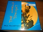 Paul McCartney - The World Tonight. 7" Vinyl Picture Disc RADIO PROMO STICKER