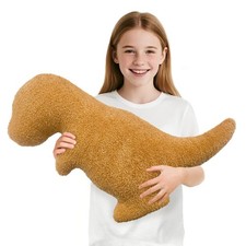 Dino Nuggets Pillow Plush, Dinosaur Chicken Plush Nuggets Pillow for Funny Bi...