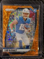 2024 Prizm Ladd McConkey #365 Orange No Huddle Prizm RC Los Angeles Chargers