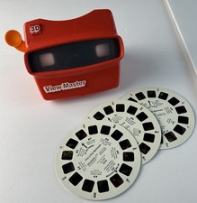View-Master Red Tyco 3D Model L Orange Lever Plus 3 Little Mermaid Reels 3078
