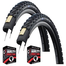 PAIR Schwalbe LAND CRUISER 700 x 35c Black Hybrid Trekking Bike TYRES & TUBES