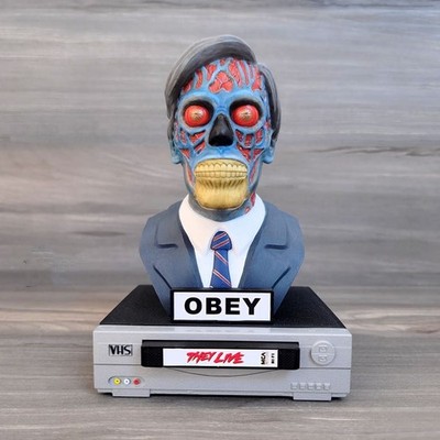 They Live Colección Busto Alien Retro Horror Pintado a mano
