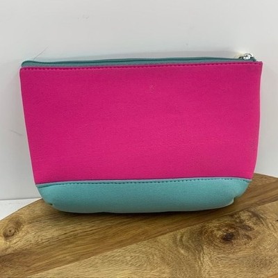 Lancome Paris Cosmetics Makeup Bag Pink Travel Bag Zip | eBay