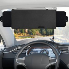 Polarized Sun Visor for Car with 2 Side Sunshade, Upgraded UV400 Car Sun 1 Pack