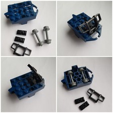 Lego® Roller Coaster Achterbahn Waggon Wagen 26021 incl. Räder Dunkelblau Neu