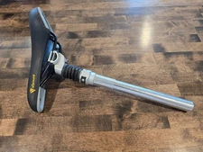 Tranz X Bike Bicycle 25.4 Seat Post With Viscount M 2982 Seat Saddle Seatpost