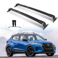 Enhanced 220 LBS Cross Bar Roof Racks for Nissan Kicks 2016-2024, Black All A...