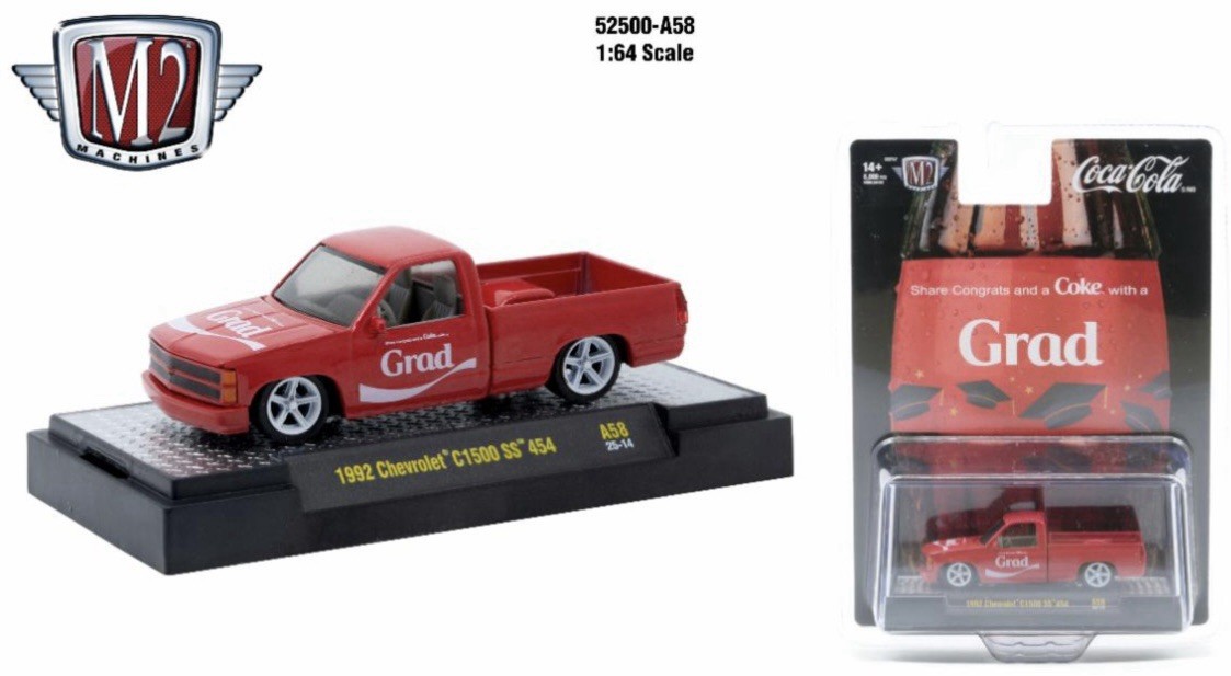 M2 MACHINES 1992 CHEVROLET C1500 SS 454 GRAD COCA-COLA 2025