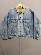 Vintage 1989 Levis Reversible Denim Corduroy Jacket Mens Large XL Made in USA