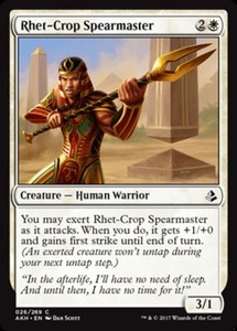 Rhet-Crop Spearmaster #26 Amonkhet MTG Common
