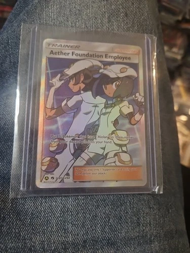 Aether Foundation Employee Holofoil Hidden Fates: Shiny Vault SV81/SV94 NM