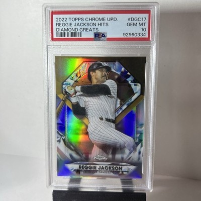 2022 Topps Chrome Update Diamond Greats #DGC-17 Reggie Jackson HOF PSA 10 POP 1