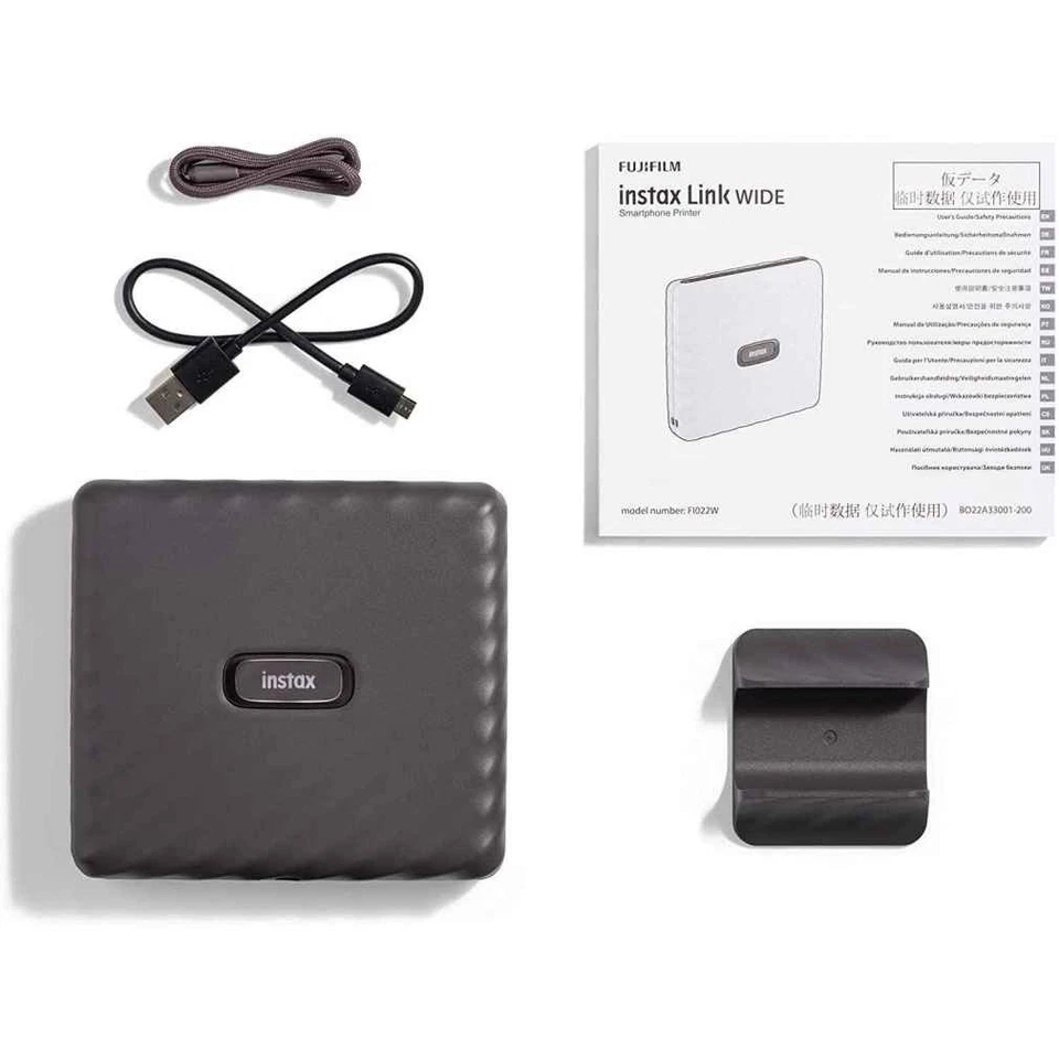 Fujifilm INSTAX Link WIDE Printer (Mocha Gray) - Image 3 of 4