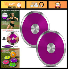 1kg Sports Training Discus Set - 2 Pcs for Track Field, Nylon with Steel Rim