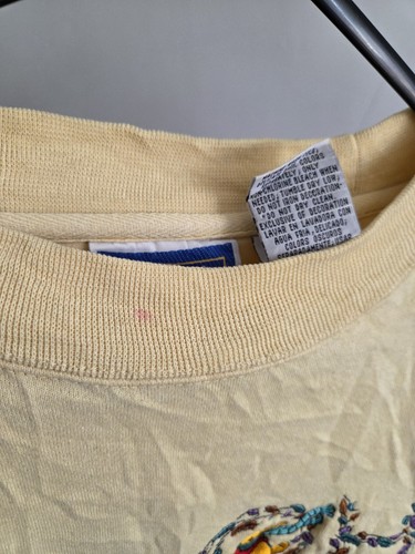 Vintage Retro 1990s Winnie The Pooh Embroidered Crewneck Casual Sweatshirt XL - Picture 12 of 13